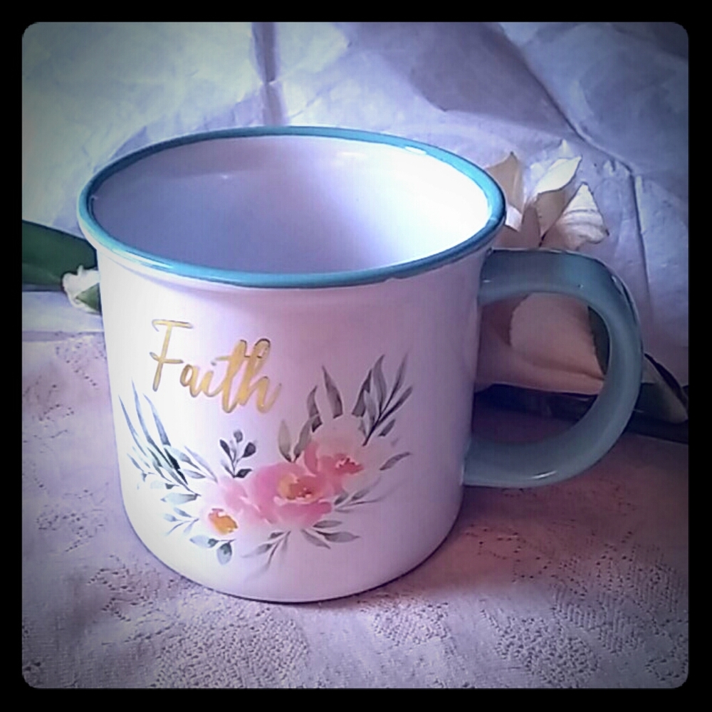 Eccolo Floral "Faith" Coffee/Tea Mug